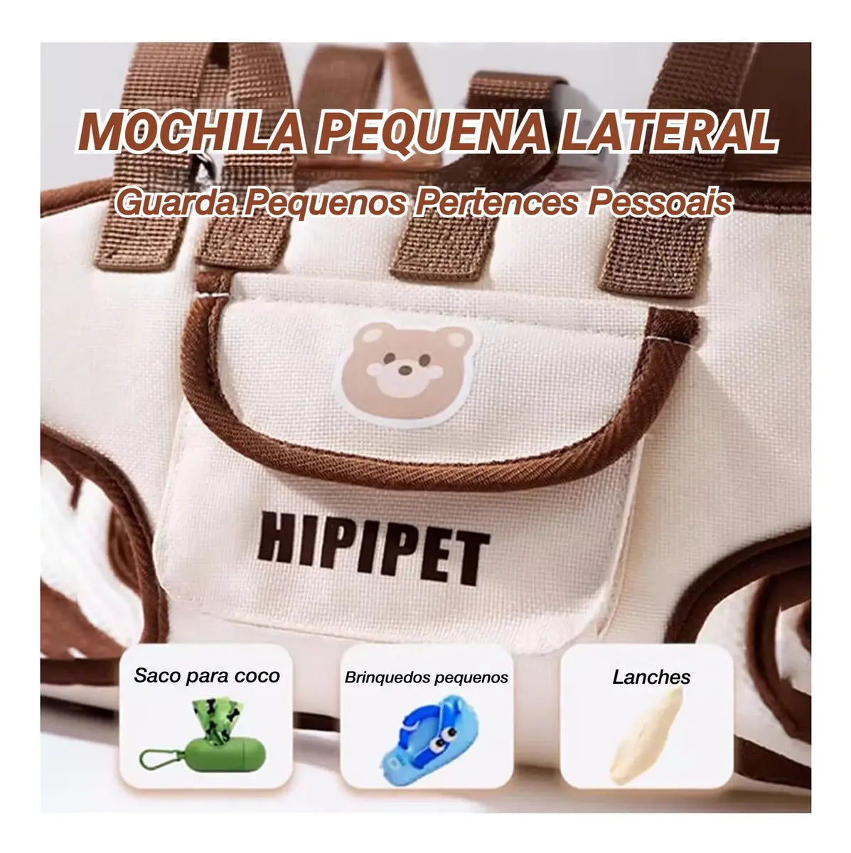 Mochila Sling Pet para Cães e Gatos Pequenos – Bolsa de Transporte Confortável e Ajustável