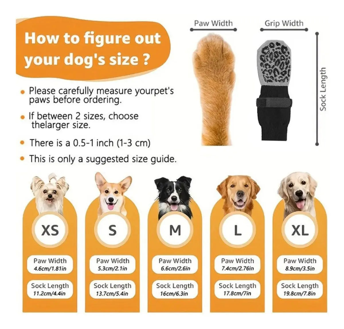 4 Meias Antiderrapantes para Cachorros – Proteção das Patas e Conforto no Inverno