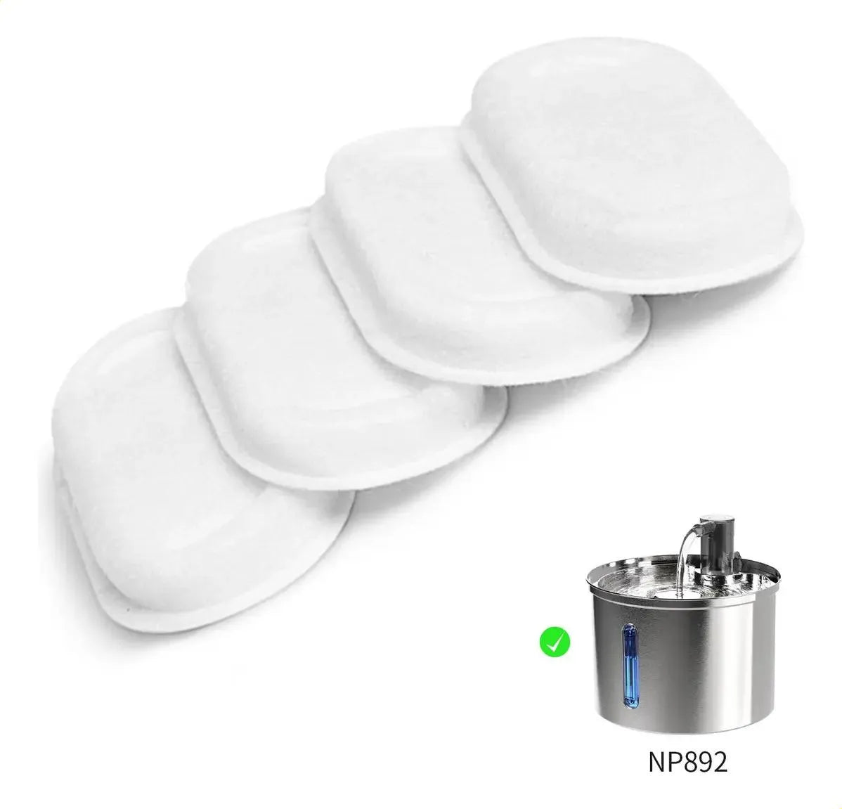 Kit 12+12 Filtros de Reposição para Fonte e Bebedouro de Cães e Gatos (12+12,Alta qualidade)
