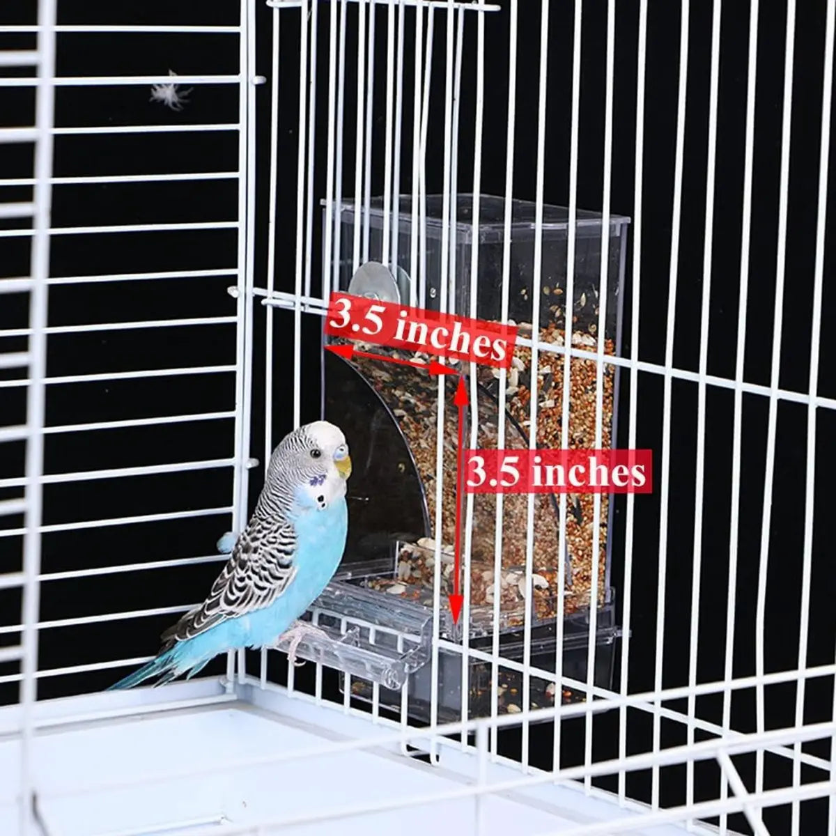 Kit Comedouro e Bebedouro Automático para Papagaios e Aves – Antissujeira e Fácil de Limpar