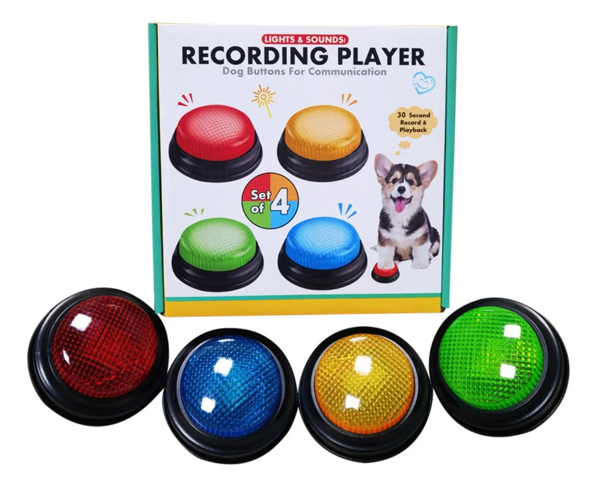Botões De Cachorro Para Treino, Comunicação E Voz Gravável