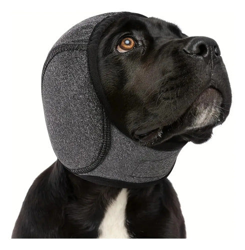 Protetor De Ouvido Para Cachorros Contra Ruídos E Barulhos-Cinza
