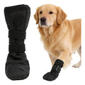 Bota Protetora Para Patas Feridas De Cães C/ Faixa Ajustável-Preto