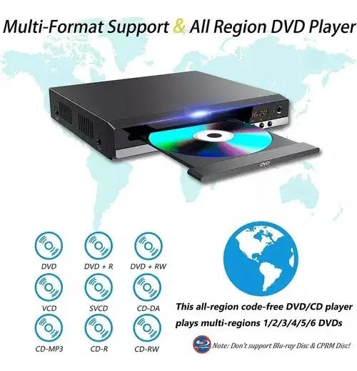 Leitor De Dvd Portátil Toca Cd Mp3 Usb Filme Bivolt