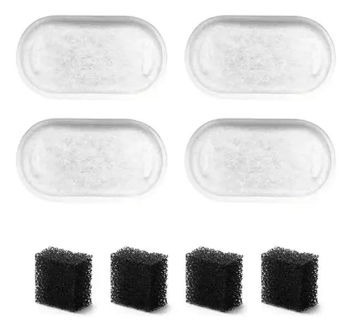 Kit 12+12 Filtros de Reposição para Fonte e Bebedouro de Cães e Gatos (12+12,Alta qualidade)